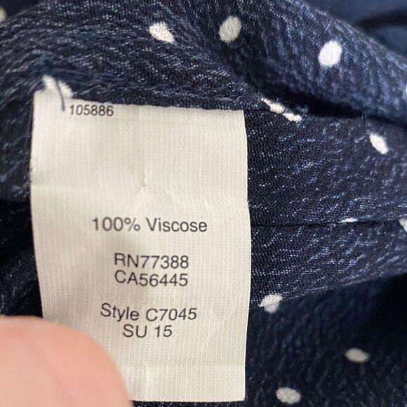 Madewell Navy Polka Dot Relaxed Fit Shift Dress Size Small - Picture 9 of 9